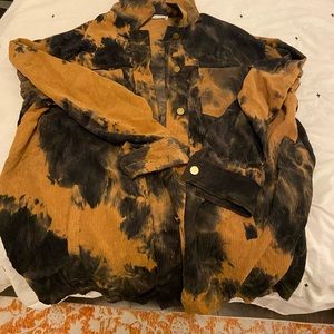 Corduroy Tie dye shirt/dress